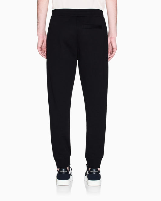 regular fit trousers in cotton French terry