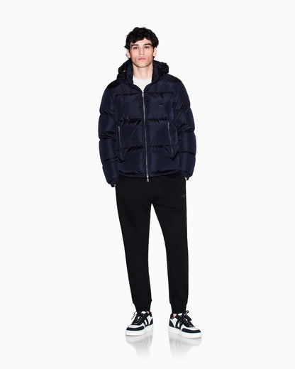 regular fit trousers in cotton French terry