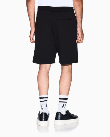 Drawstring cotton French terry shorts with logo Essential