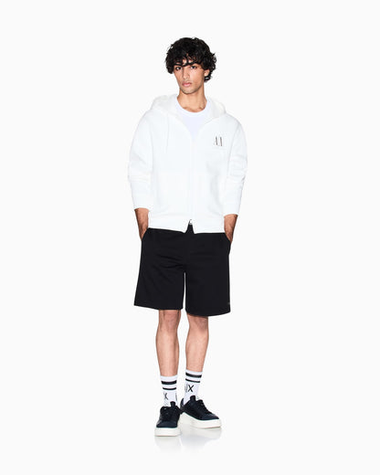 Drawstring cotton French terry shorts with logo Essential