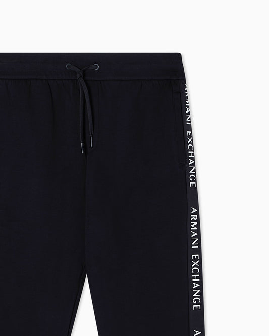 Striped pants in a stretch cotton blend
