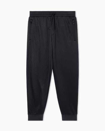 Micro-textured jogger pants