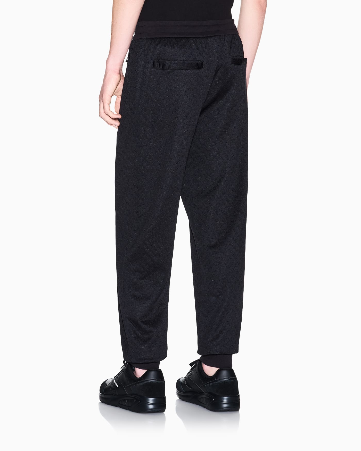 Micro-textured jogger pants