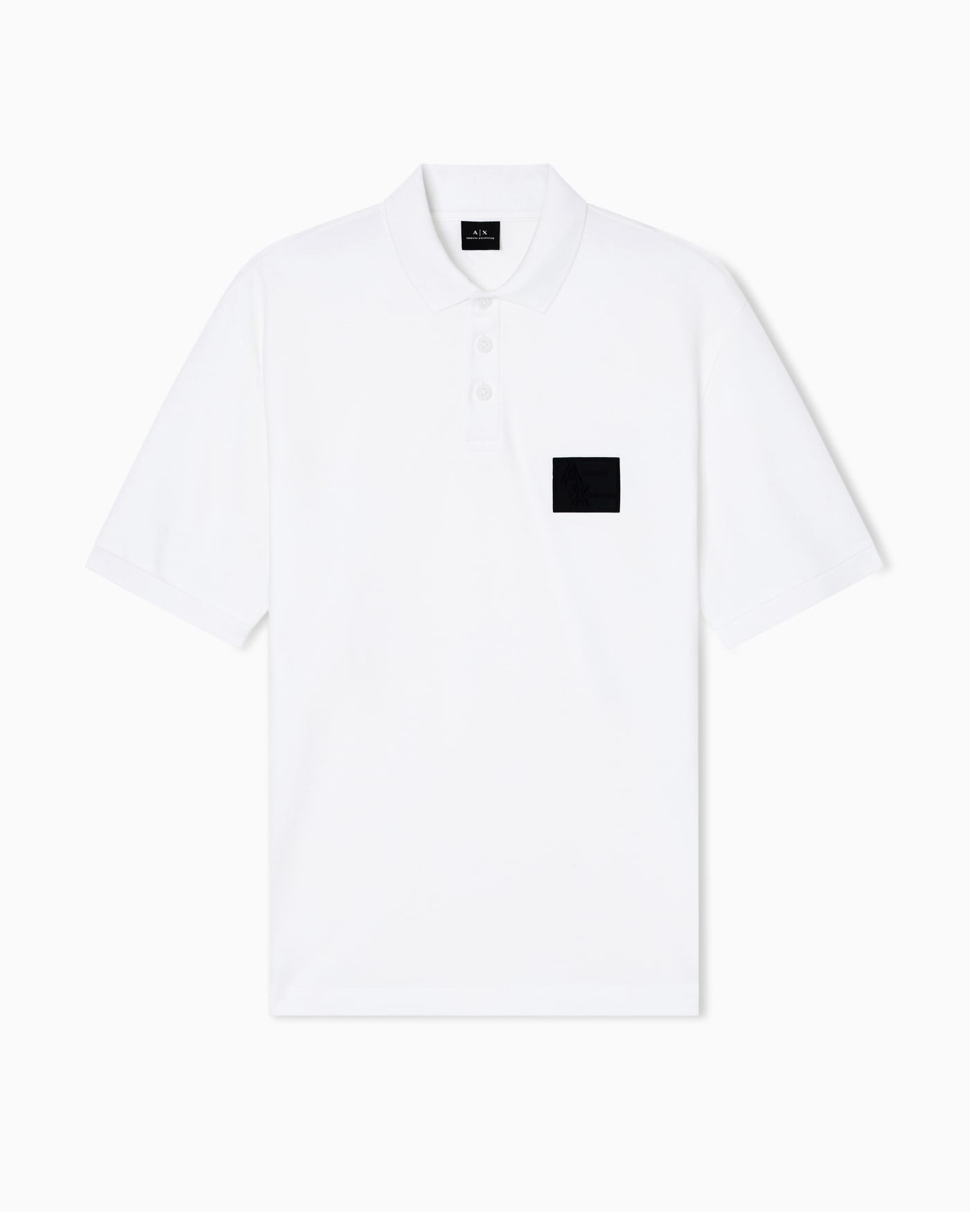 Regular fit polo shirt with patch