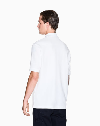Regular fit polo shirt with patch