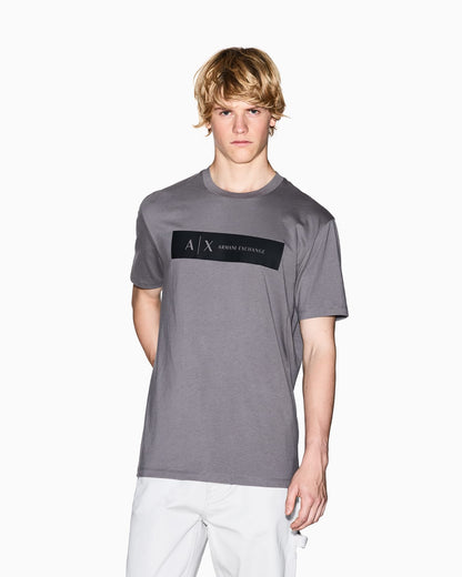 Regular fit T-shirt with rectangular logo