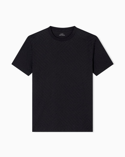 Regular fit t-shirt in jacquard fabric
