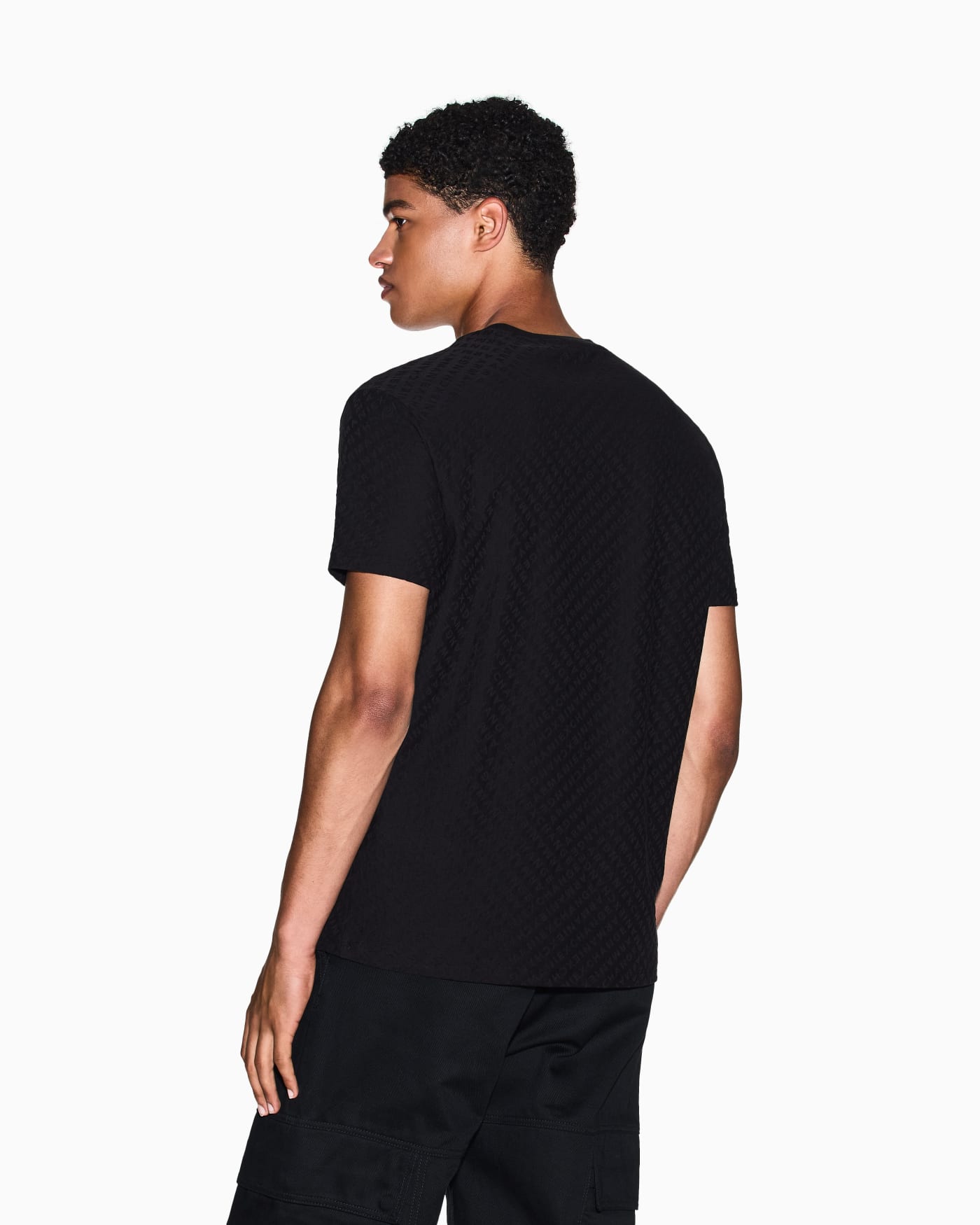 Regular fit t-shirt in jacquard fabric