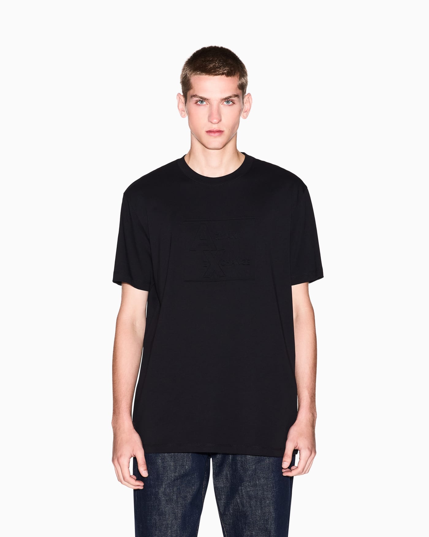 Regular fit T-shirt with embossed logo
