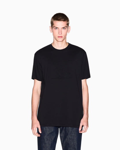 Regular fit T-shirt with embossed logo