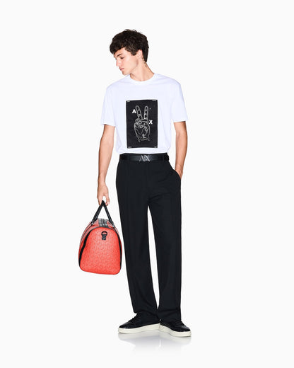 Cotton T-shirt with graphic application