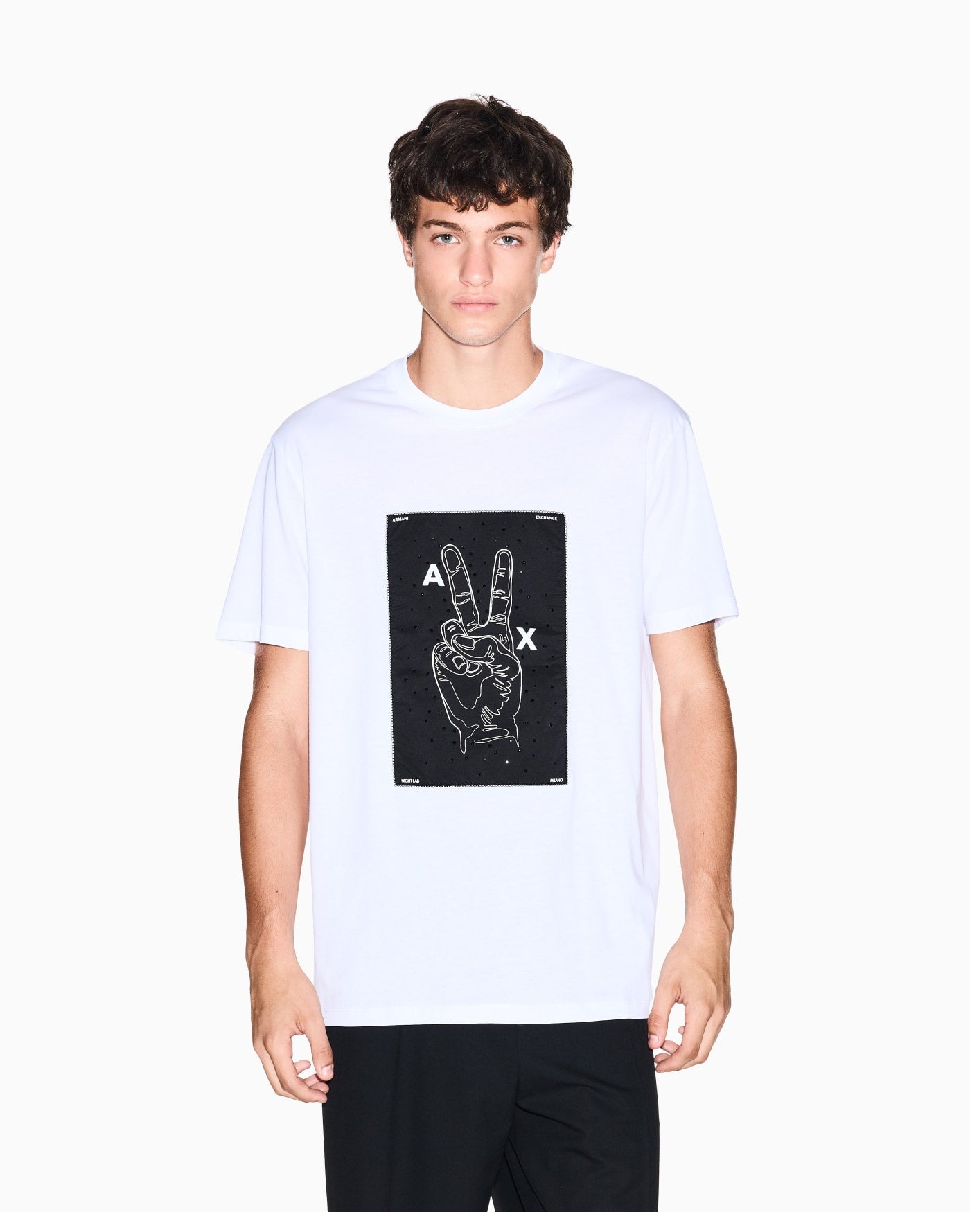 Cotton T-shirt with graphic application
