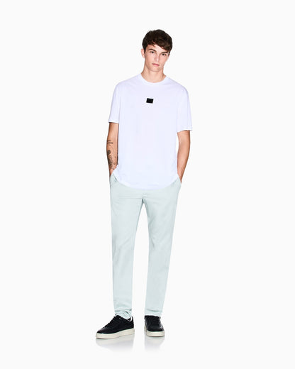 T-shirt with logo patch