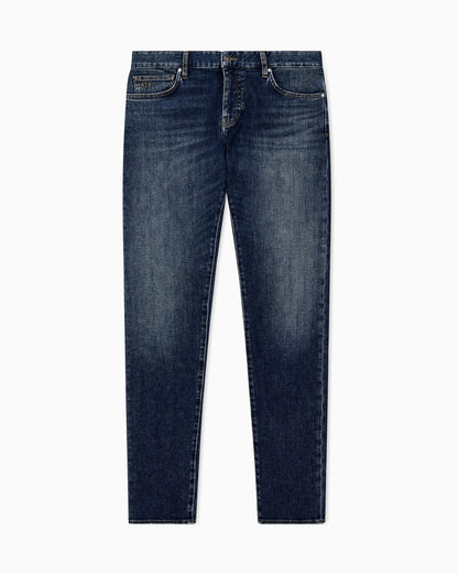 5 pockets pant slim fit stretch cotton denim