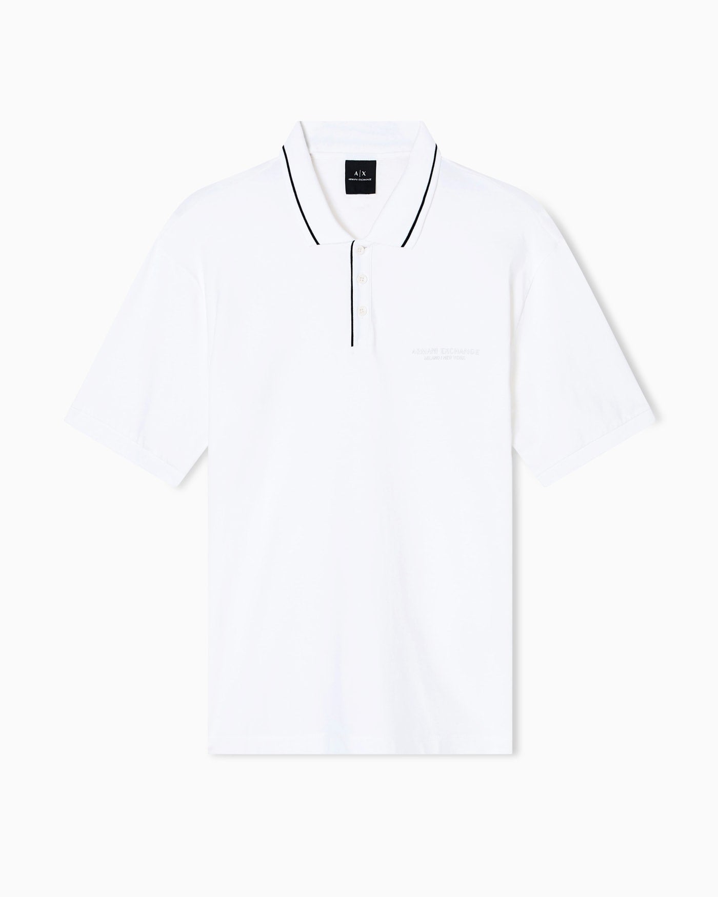 Contrast piping polo man
