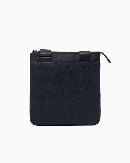 Crossbody bag in geometric texture