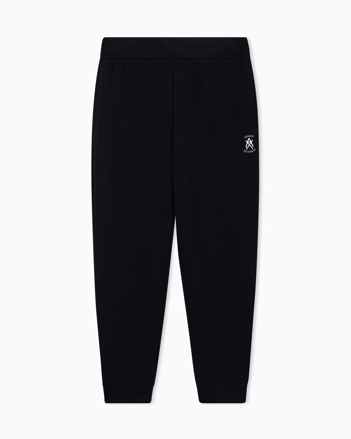 Jogger pants with metal logo