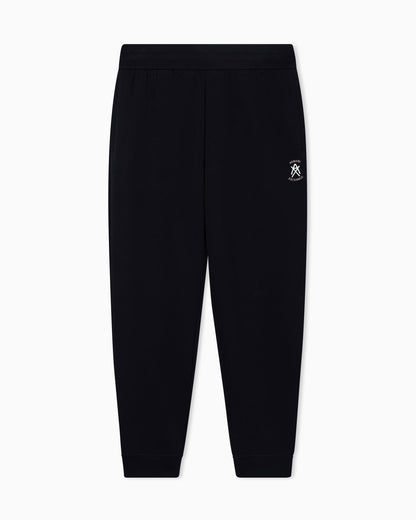 Jogger pants with metal logo