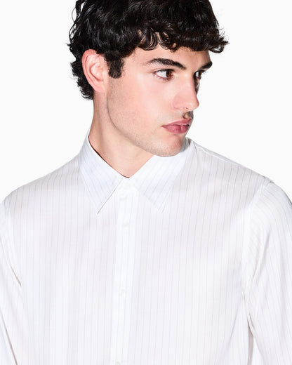 Regular fit shirt in viscose twill