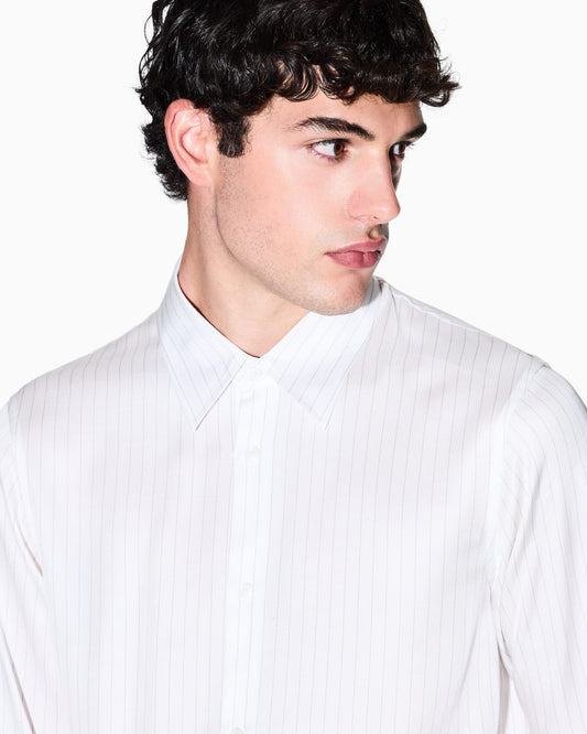 Regular fit shirt in viscose twill