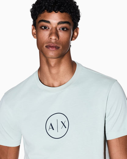 Regular fit T-shirt with round logo