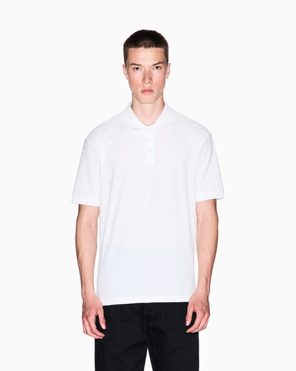 Regular fit polo shirt with allover logo