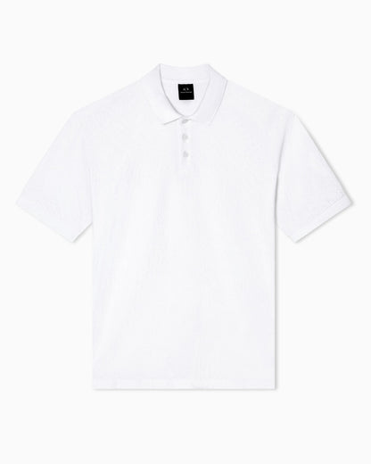 Regular fit polo shirt with allover logo