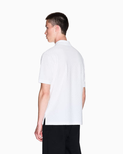 Regular fit polo shirt with allover logo