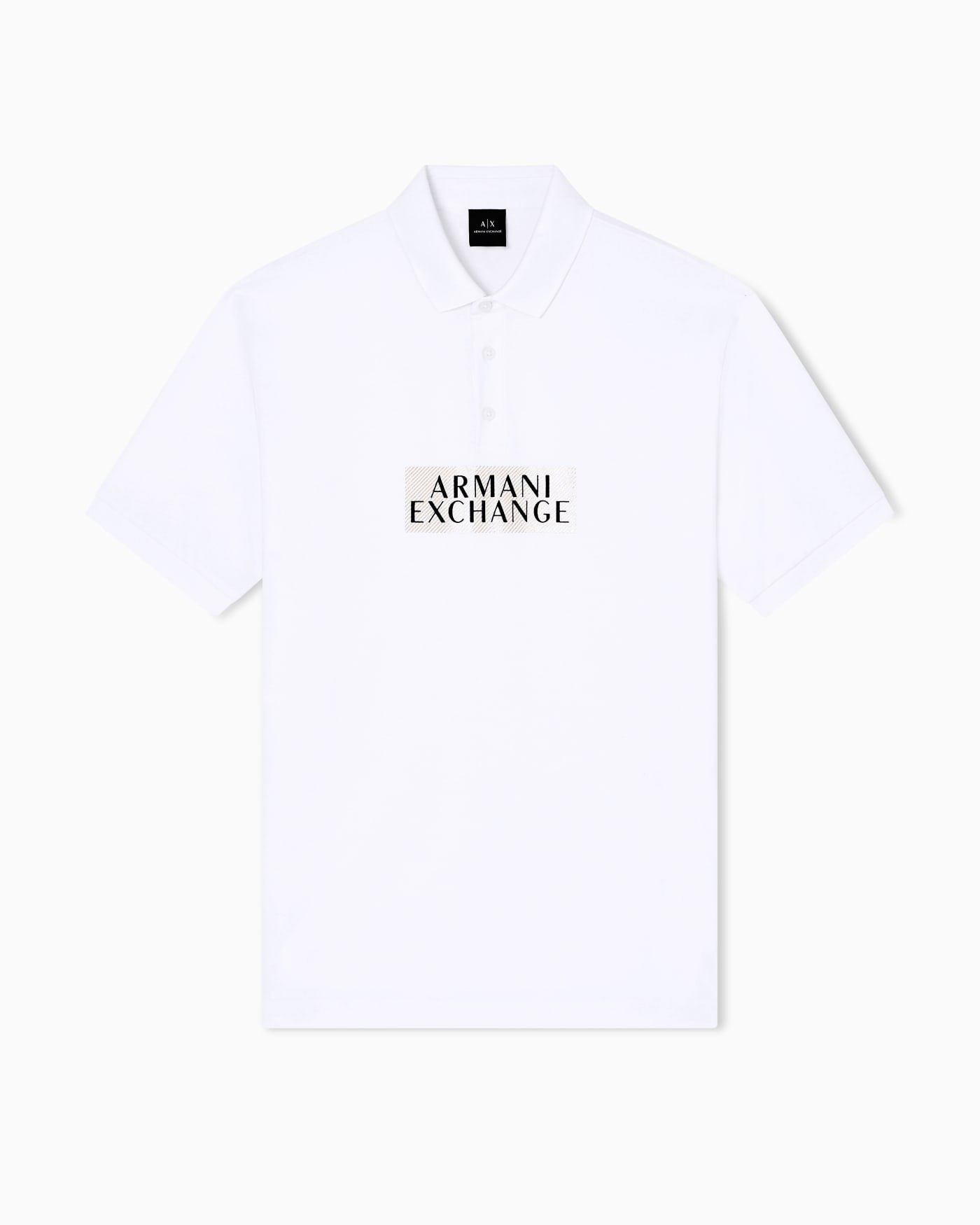 Regular fit cotton polo shirt with gold details