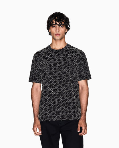 Regular fit t-shirt with allover logo
