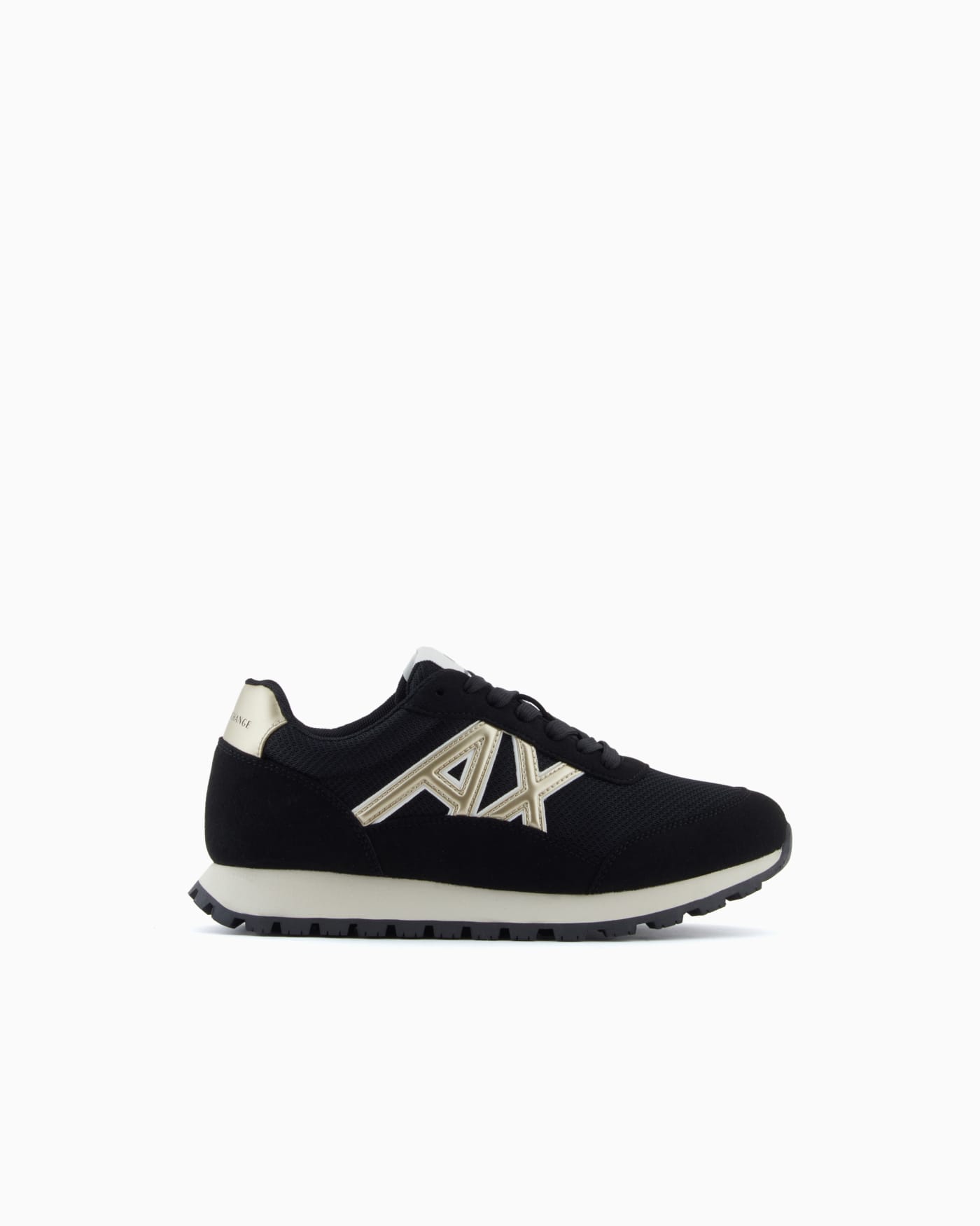 Sneakers in mesh and microsuede
