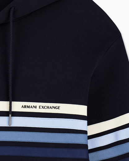 Structured Hoodie in Technical Stretch Cotton