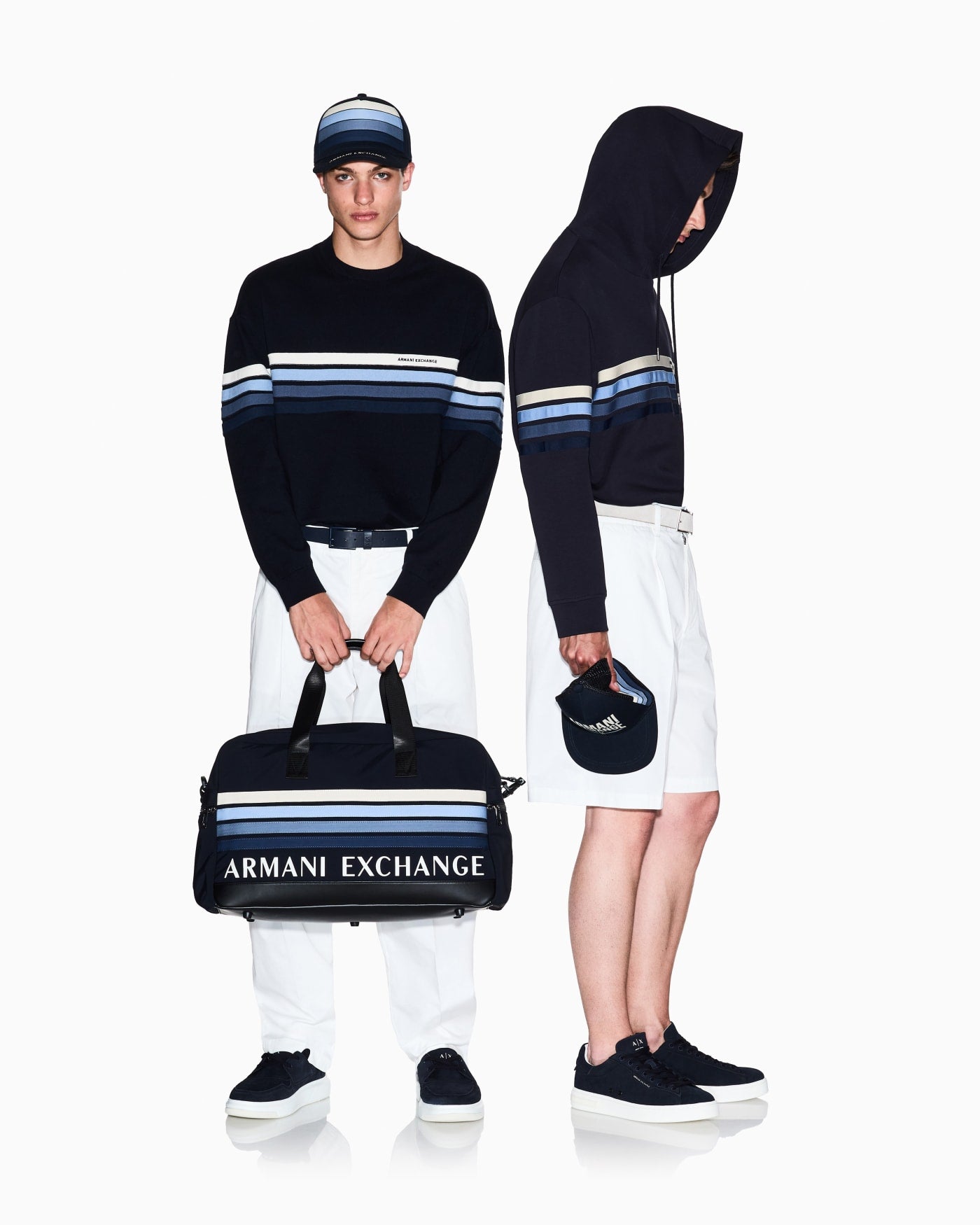 Structured Hoodie in Technical Stretch Cotton