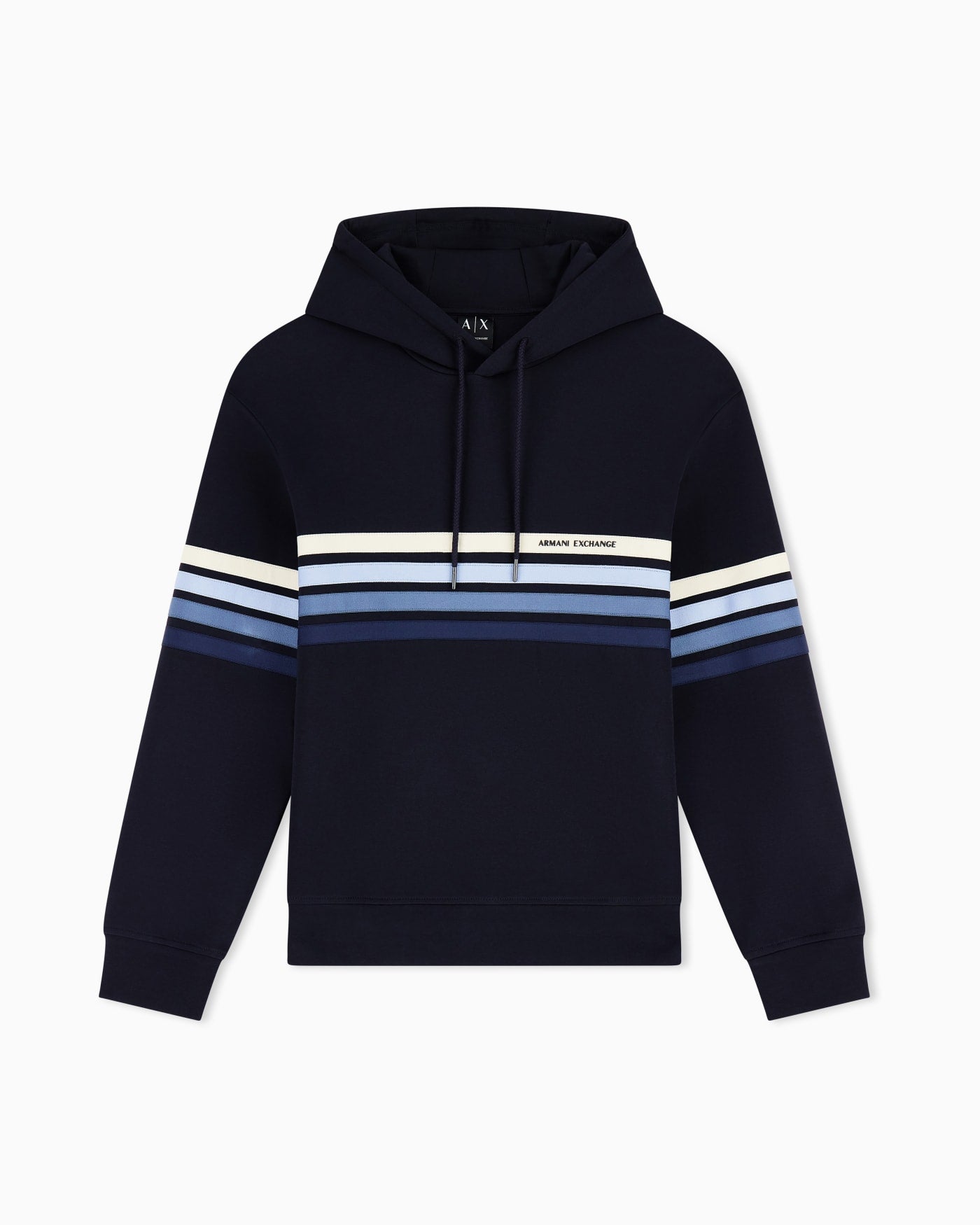Structured Hoodie in Technical Stretch Cotton