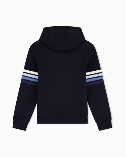 Structured Hoodie in Technical Stretch Cotton