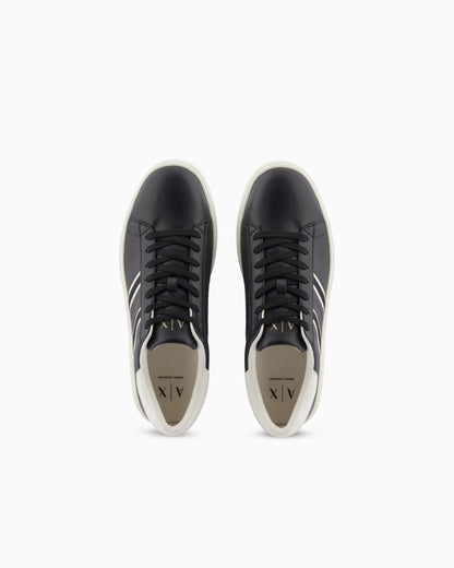 sneakers with webbing and rubber sole