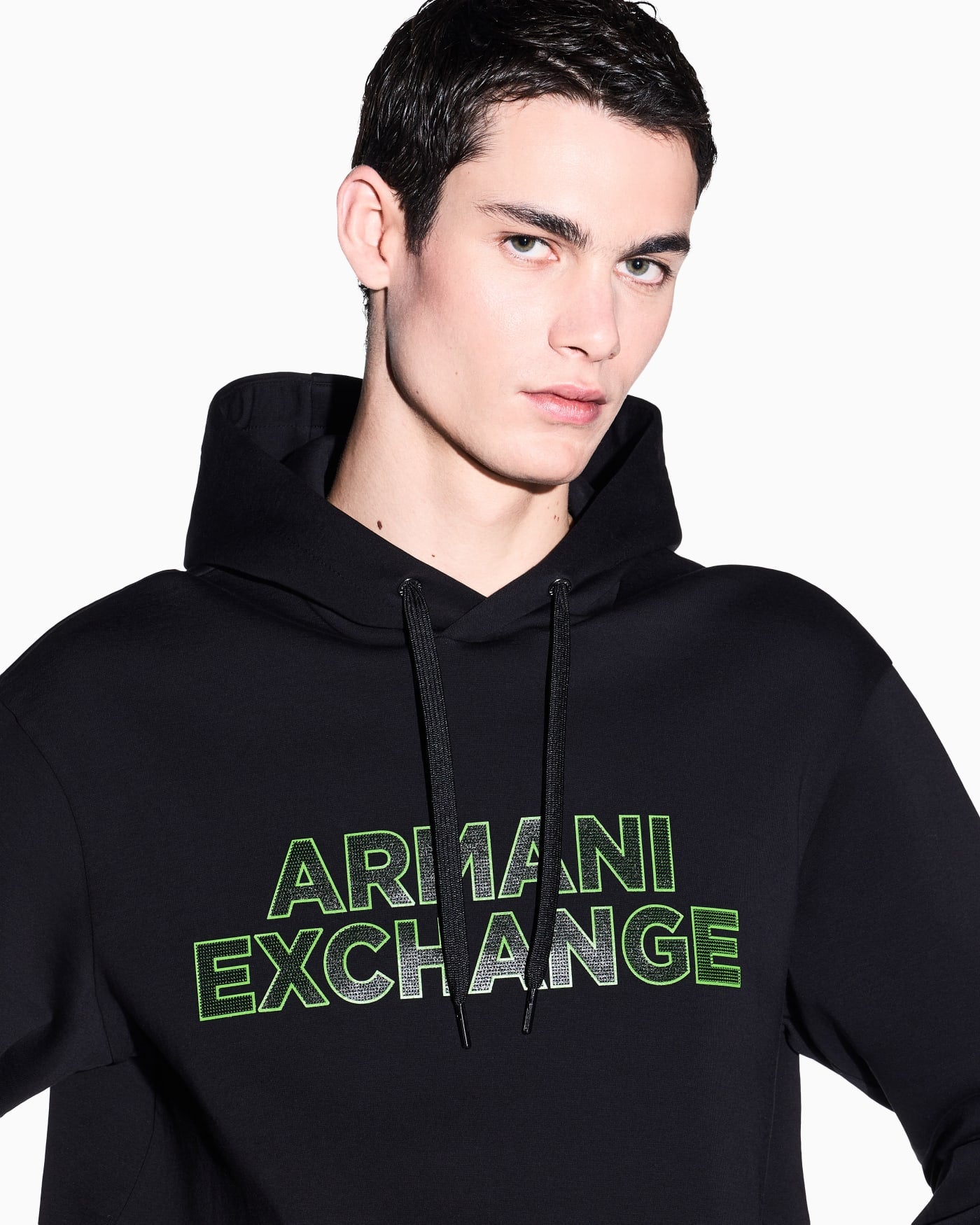 Hoodie in technical fabric