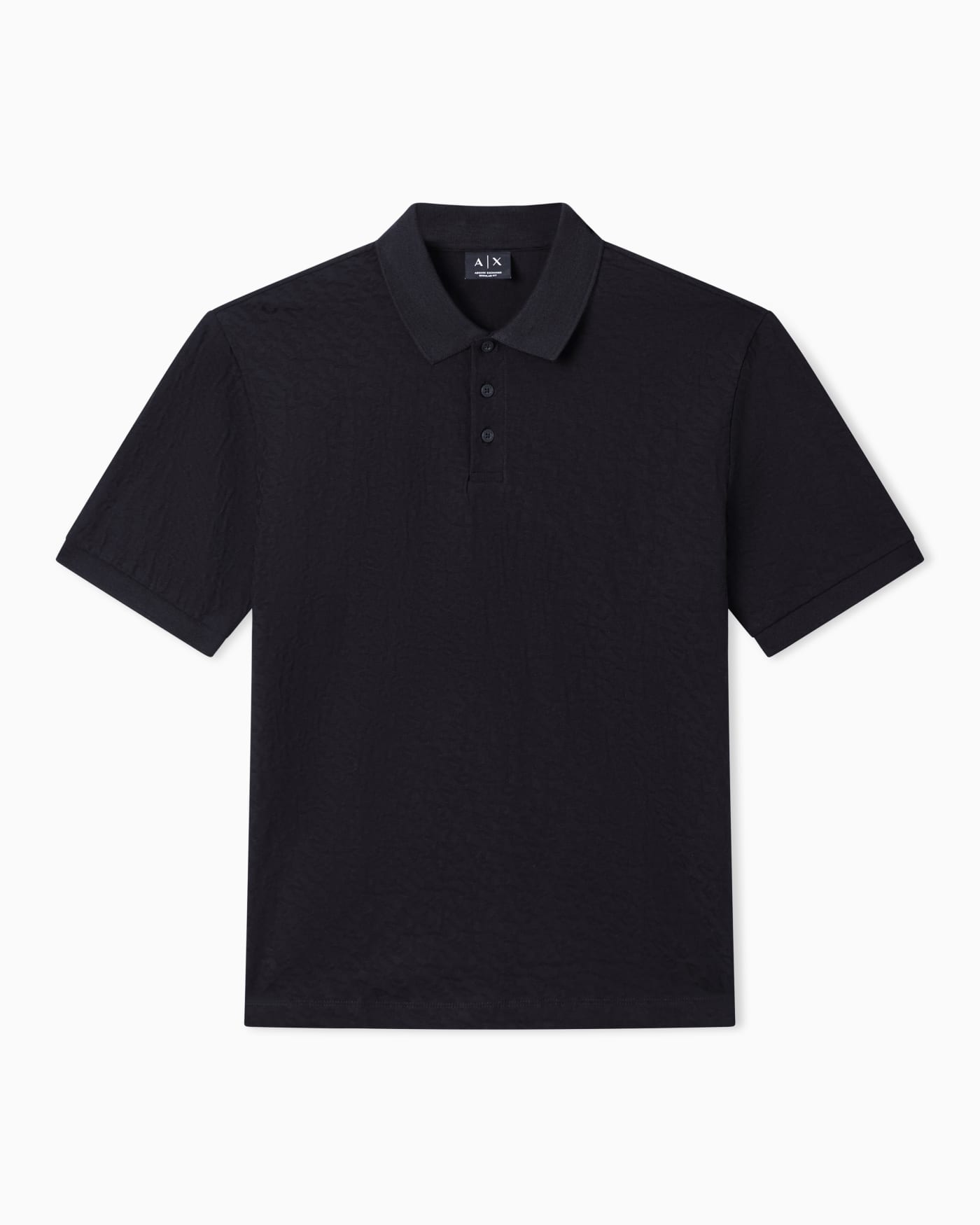 Jacquard polo shirt in mercerized cotton