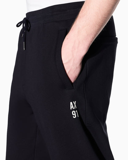Diagonal sweatpants in comfort fit cotton