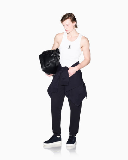 Diagonal sweatpants in comfort fit cotton