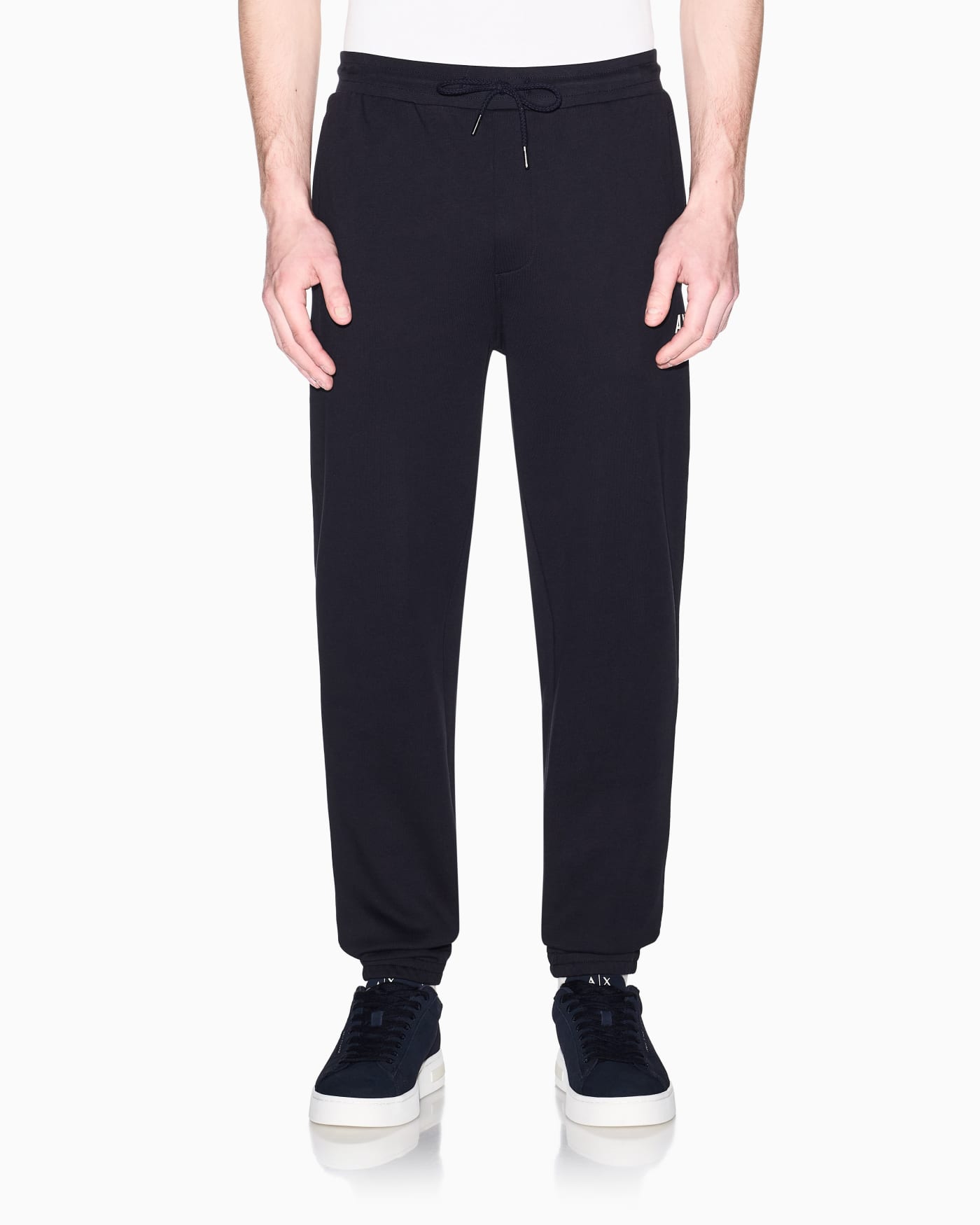 Diagonal sweatpants in comfort fit cotton