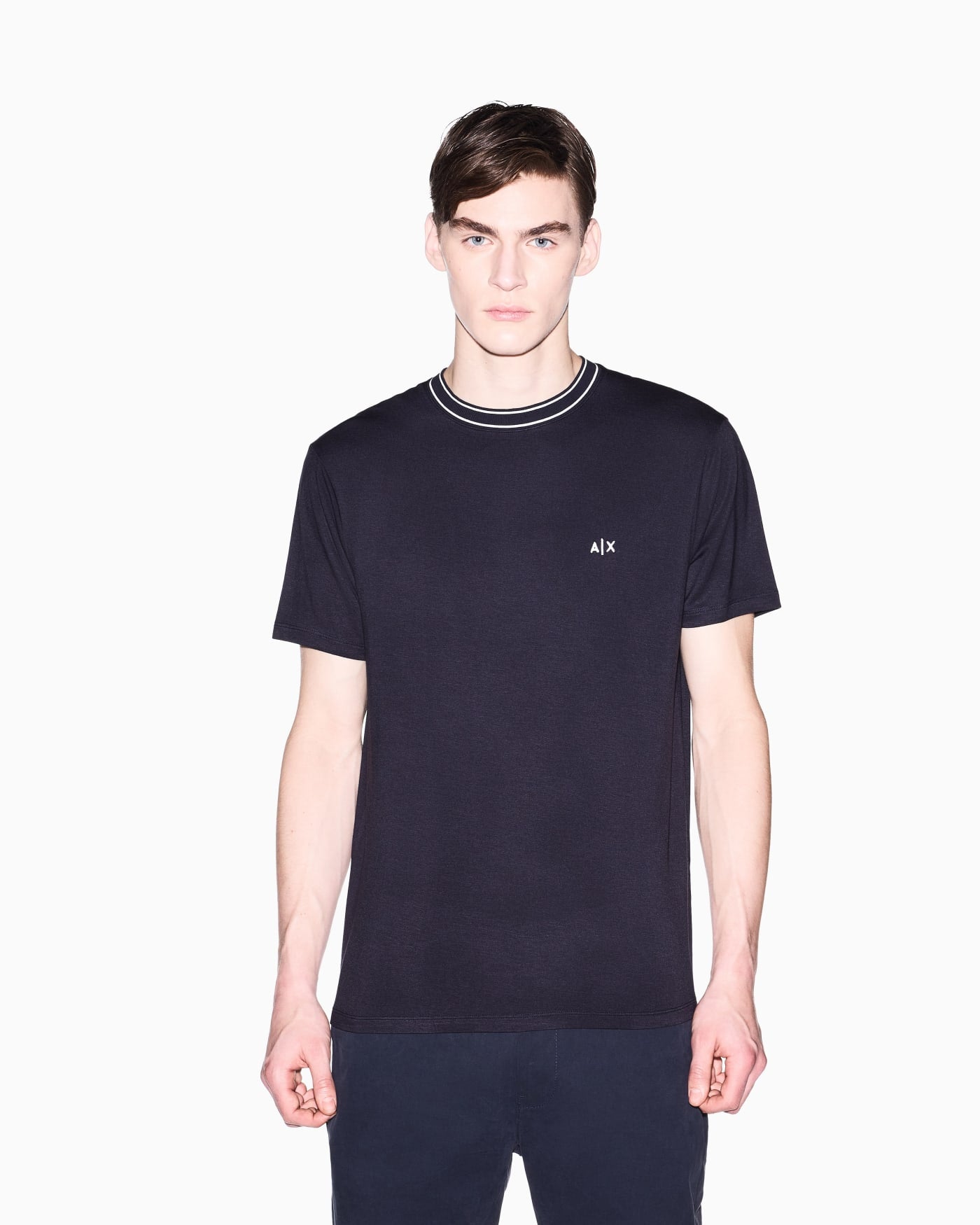 Slim fit T-shirt in technical fabric