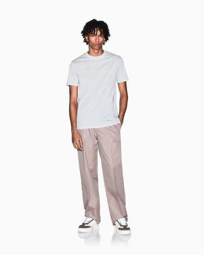Regular fit cotton T-shirt with allover logo detail