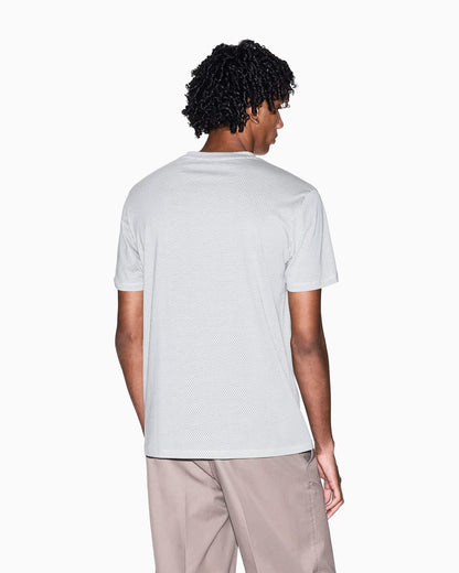 Regular fit cotton T-shirt with allover logo detail