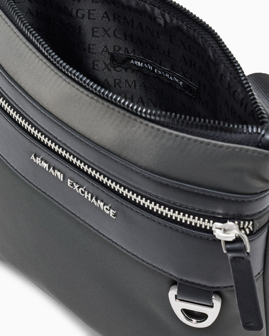 Crossbody bag in technical fabric