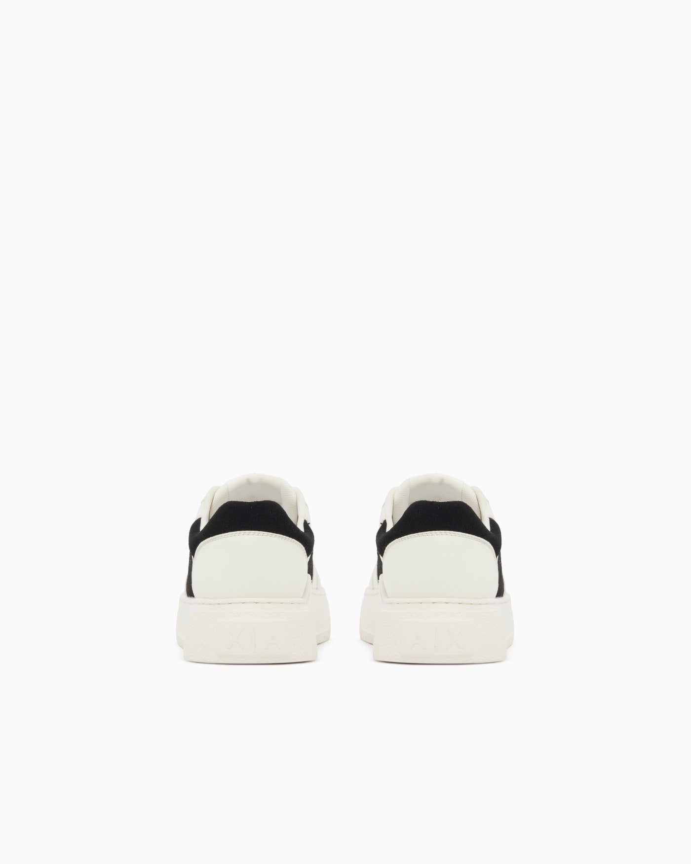 Sneaker with suede inserts