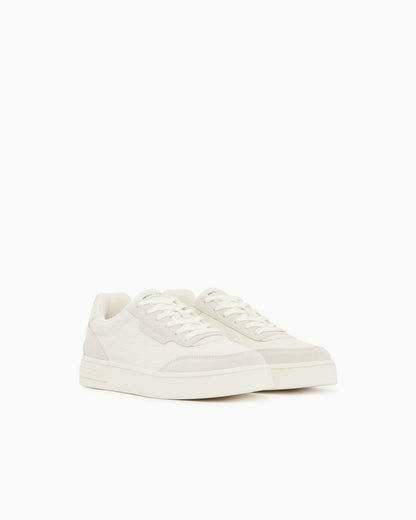 Urban leather sneakers with suede inserts