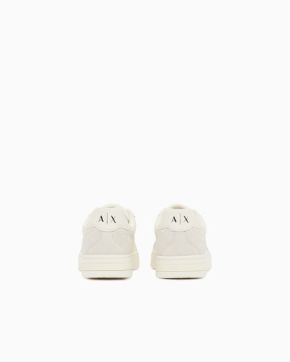Urban leather sneakers with suede inserts