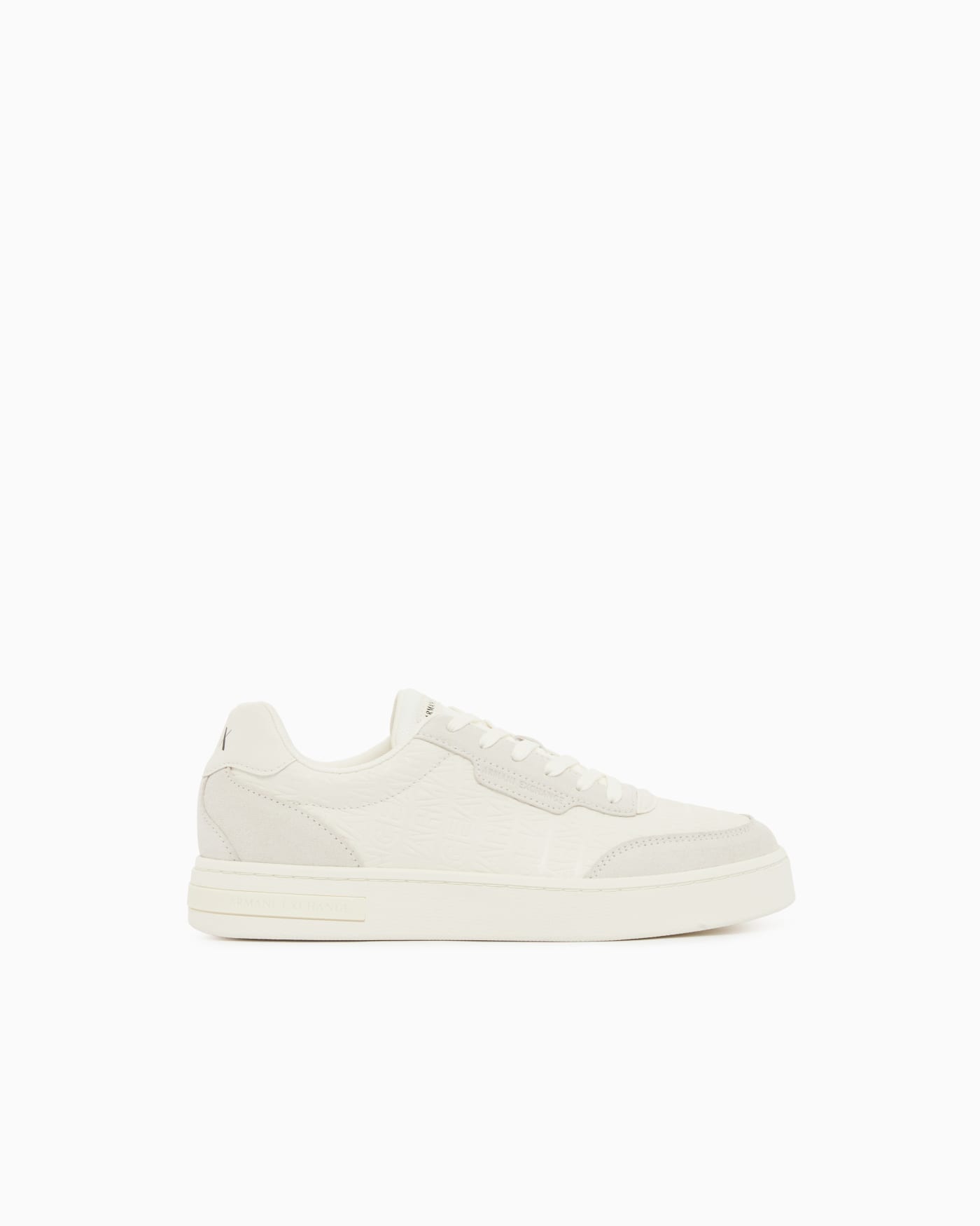 Urban leather sneakers with suede inserts