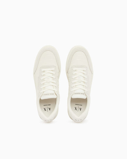Urban leather sneakers with suede inserts
